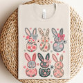 Floral Easter Bunny Graphic - Adult & Kids T-Shirts, Sweatshirts & Hoodies apparel design preview 1