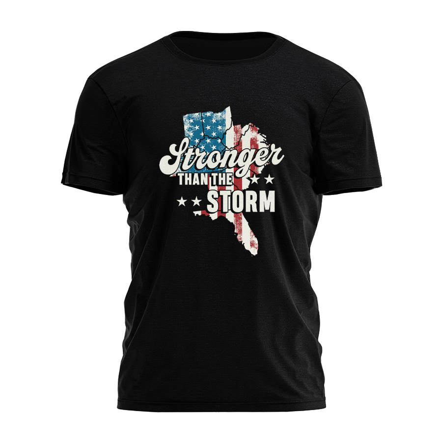 Stronger Than the Storm Faded 3056 - Adult & Kids T-Shirts, Sweatshirts & Hoodies apparel design preview 1