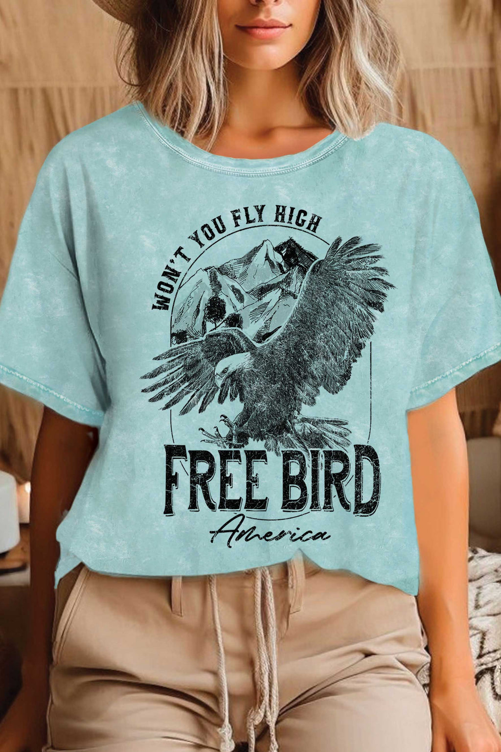 Free Bird Eagle Mineral Graphic - Adult & Kids T-Shirts, Sweatshirts & Hoodies apparel design preview 1