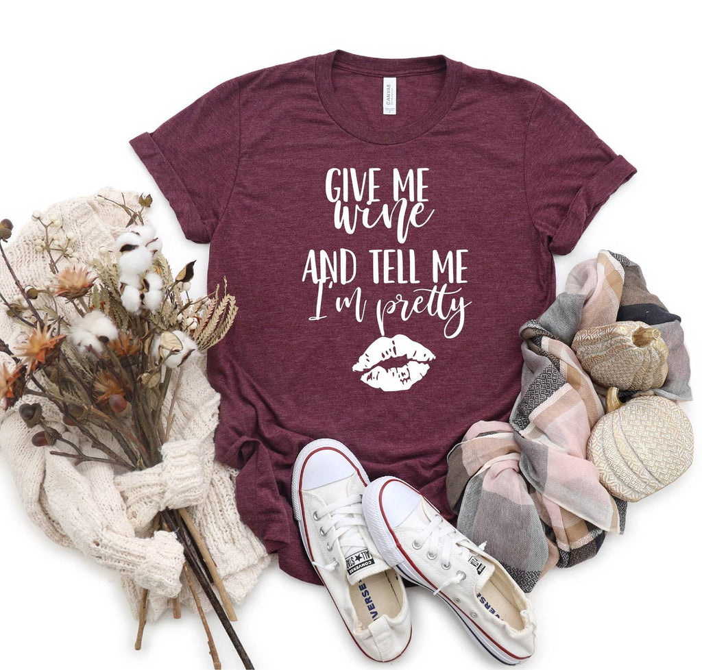Give Me Wine - Adult & Kids T-Shirts, Sweatshirts & Hoodies apparel design preview 1