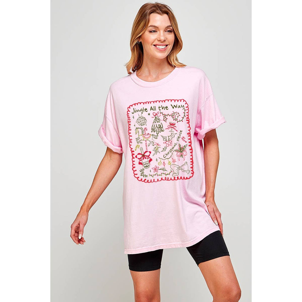 Jingle All the Way Christmas Vintage Graphic - Adult & Kids T-Shirts, Sweatshirts & Hoodies apparel design preview 1