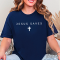 Jesus Saves Christian Graphic Gildan - Adult & Kids T-Shirts, Sweatshirts & Hoodies apparel design preview 1