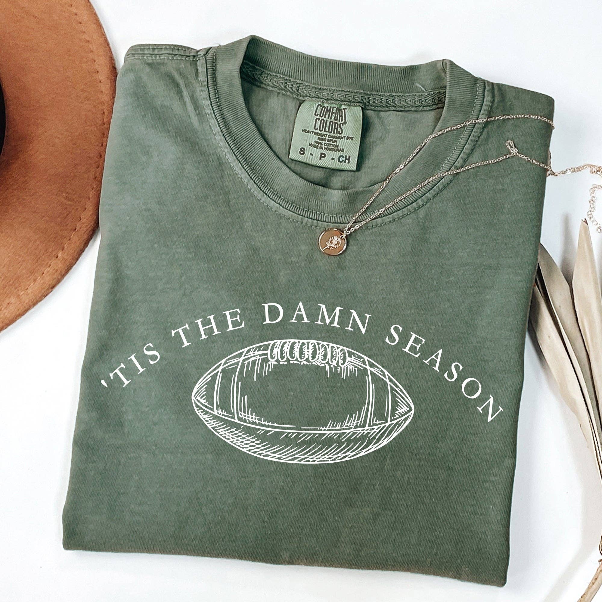 Tis the Damn Season, Football Game Day Tailgate Party - Adult & Kids T-Shirts, Sweatshirts & Hoodies apparel design preview 1