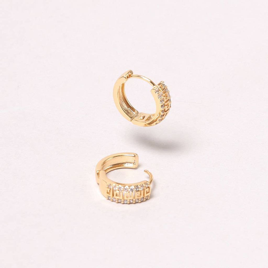 14K Gold-Dipped Studded Hoop Earring - Adult & Kids T-Shirts, Sweatshirts & Hoodies apparel design preview 1