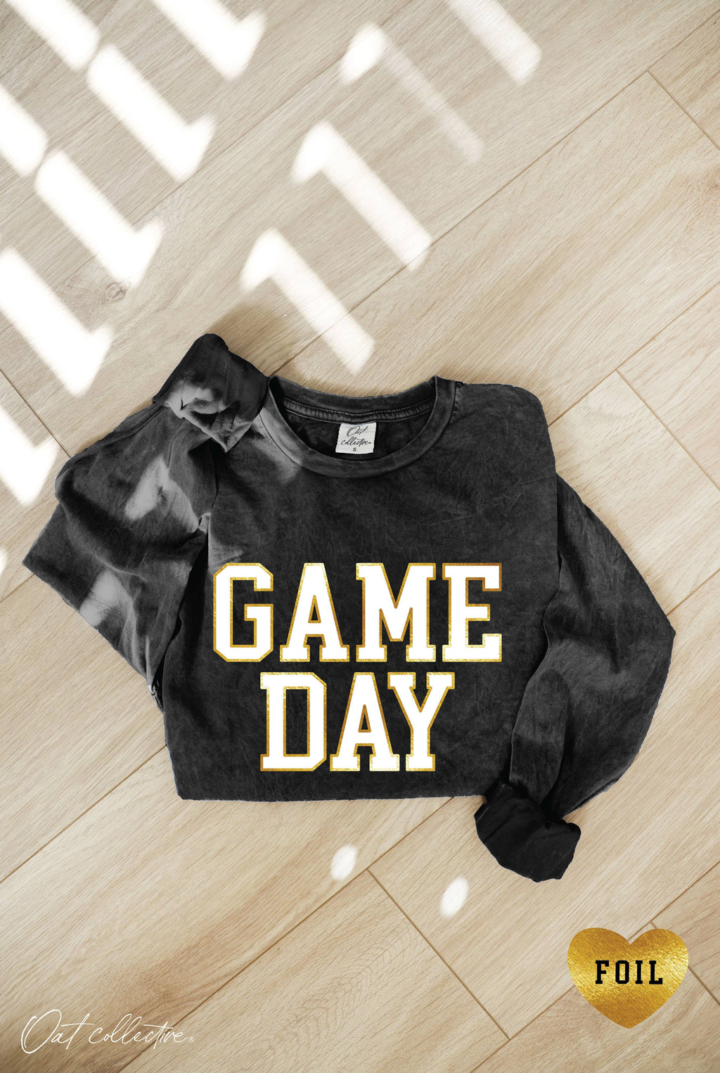 Game Day Foil Mineral Washed Graphic - Adult & Kids T-Shirts, Sweatshirts & Hoodies apparel design preview 1