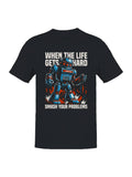 Smash Problems Robot Motivation Men's - Adult & Kids T-Shirts, Sweatshirts & Hoodies apparel design preview 1