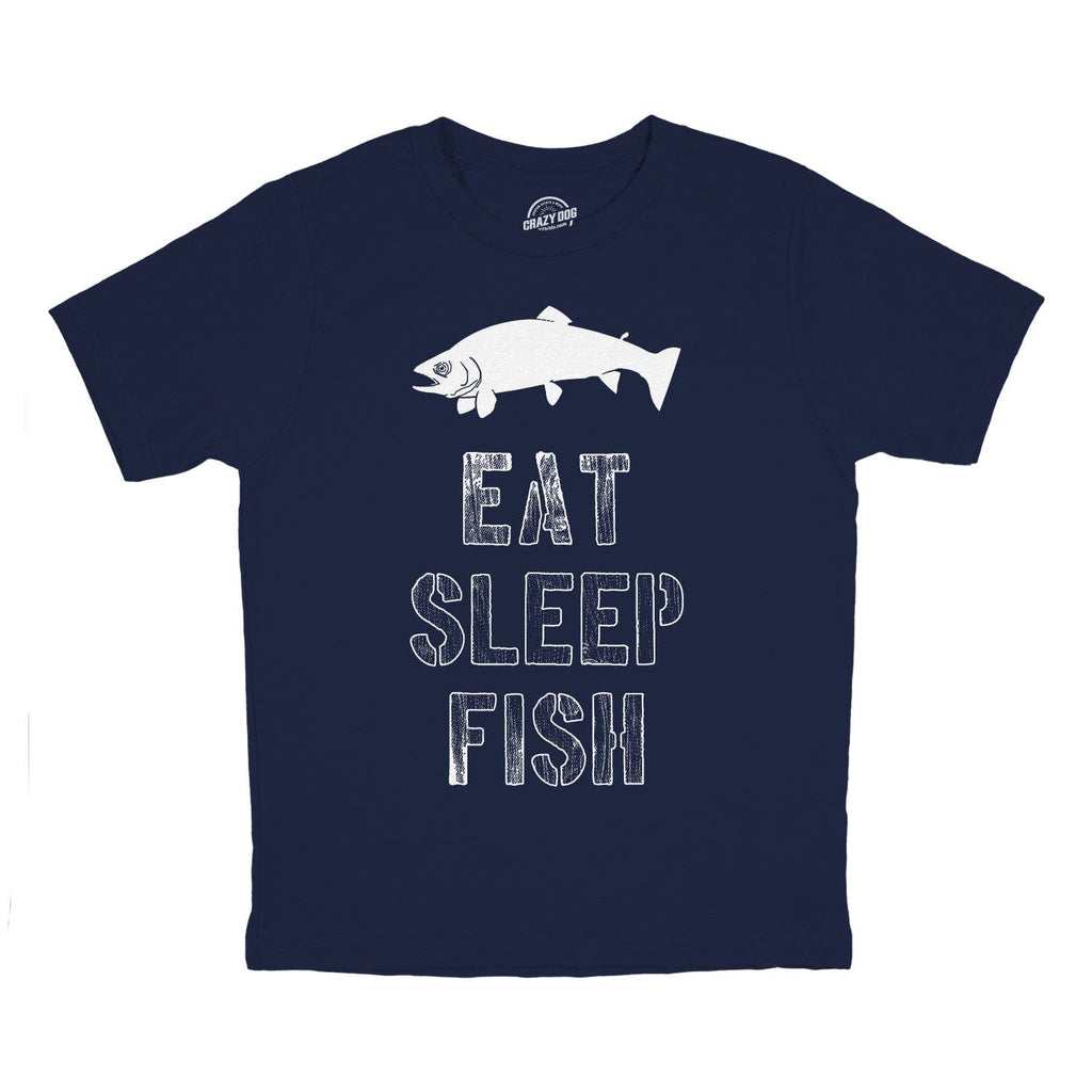 Eat Sleep Fish - Adult & Kids T-Shirts, Sweatshirts & Hoodies apparel design preview 1