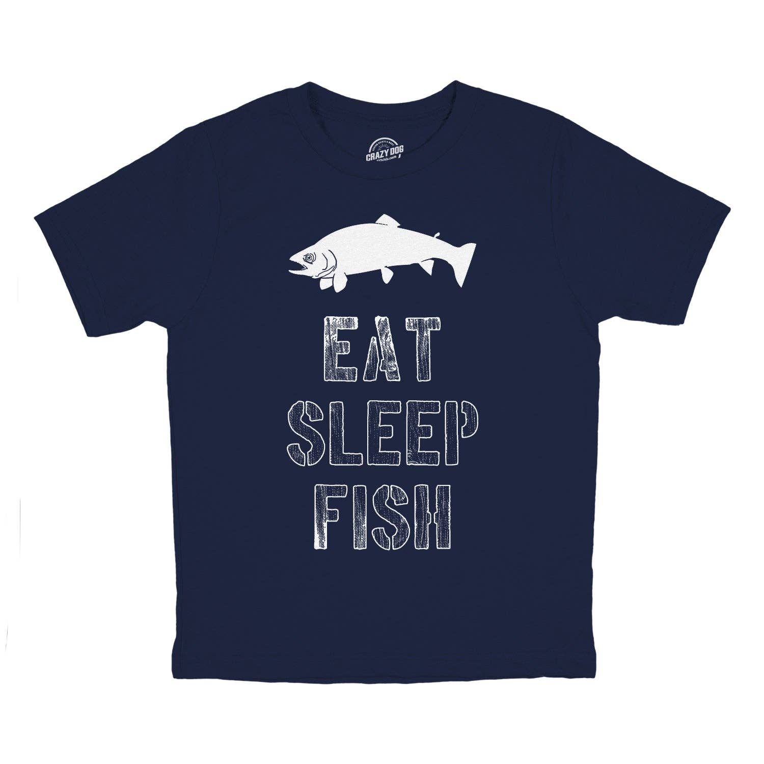 Eat Sleep Fish - Adult & Kids T-Shirts, Sweatshirts & Hoodies apparel design preview 1