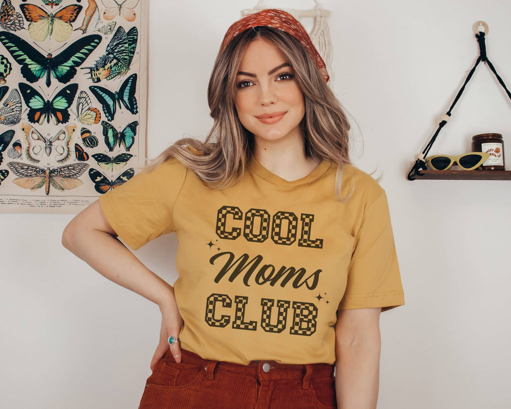 Cool Moms Club Checker Graphic Mama - Adult & Kids T-Shirts, Sweatshirts & Hoodies apparel design preview 1