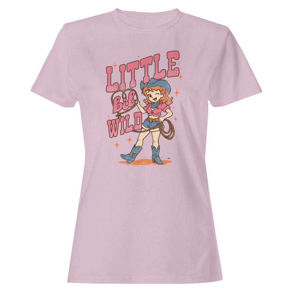 Cute Wild Cowgirl Cartoon Women's Light Pink - Adult & Kids T-Shirts, Sweatshirts & Hoodies apparel design preview 1