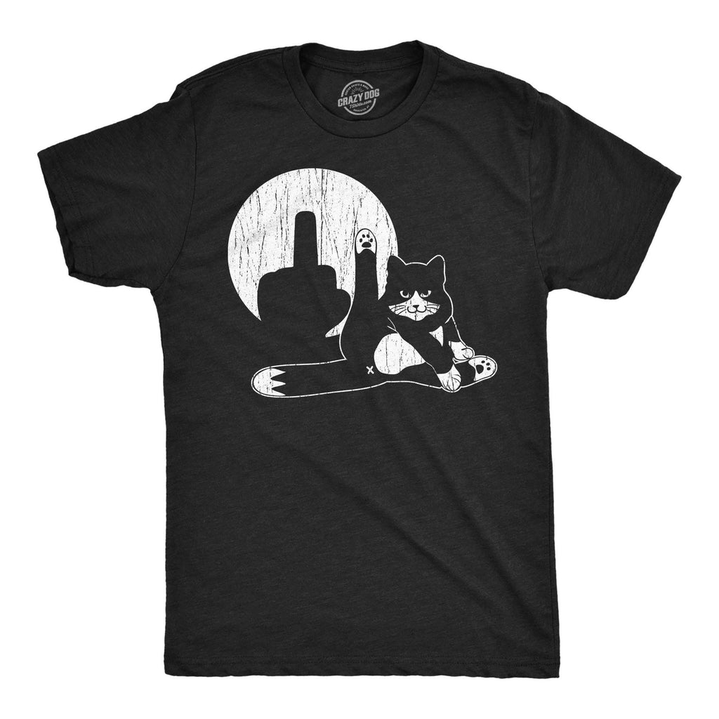 Cat Middle Finger Puppet Show Men's - Adult & Kids T-Shirts, Sweatshirts & Hoodies apparel design preview 1