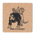 Iowa Citysaurus Cork Coaster - Adult & Kids T-Shirts, Sweatshirts & Hoodies apparel design preview 1