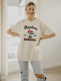 Nebraska Huskers Amusable Baseball Off White Thrifted - Adult & Kids T-Shirts, Sweatshirts & Hoodies apparel design preview 1