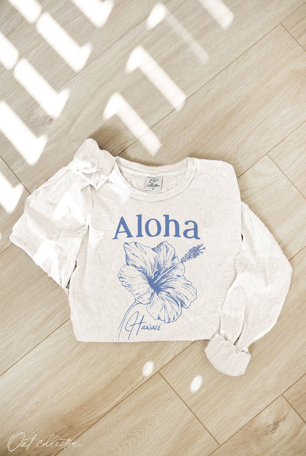 Aloha Hawaii Mineral Washed Graphic Top - Adult & Kids T-Shirts, Sweatshirts & Hoodies apparel design preview 1