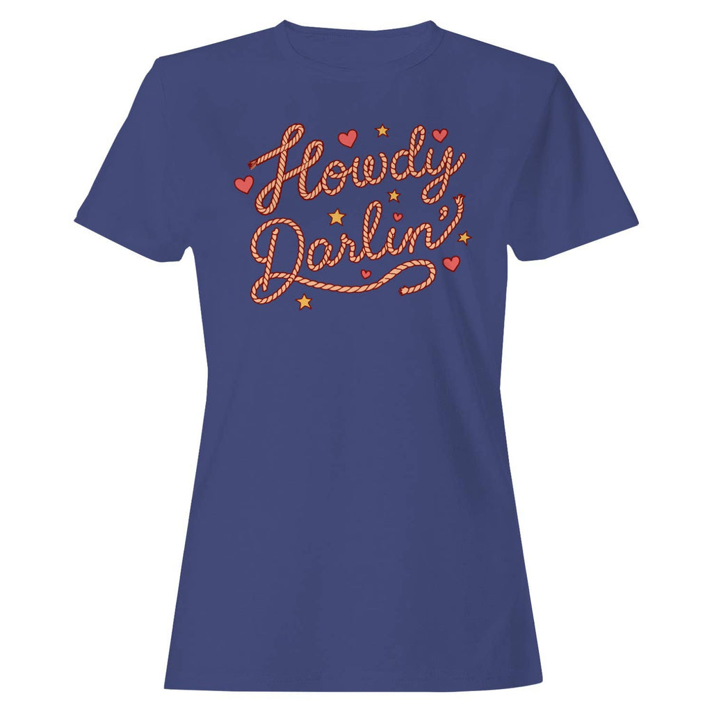 Howdy Darlin' Western Women's Purple - Adult & Kids T-Shirts, Sweatshirts & Hoodies apparel design preview 1