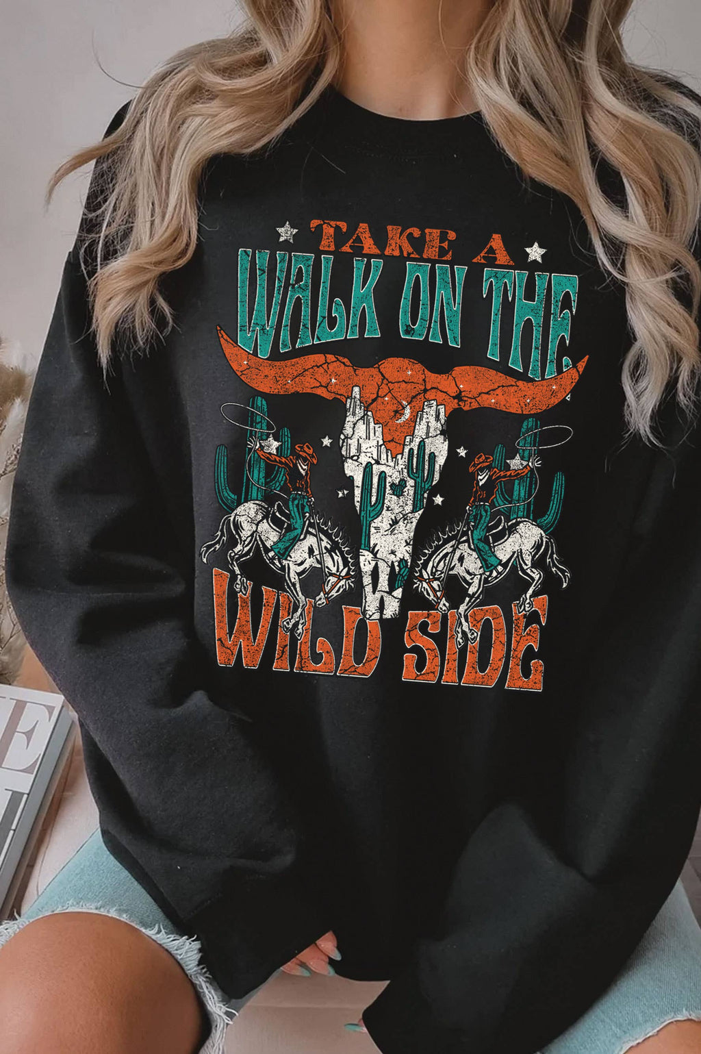 Take A Walk On the Wild Side Graphic Brushed - Adult & Kids T-Shirts, Sweatshirts & Hoodies apparel design preview 1