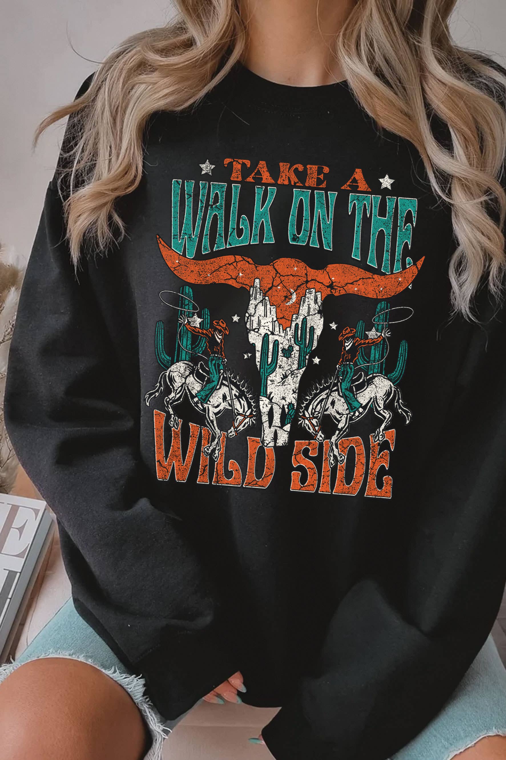 Take A Walk On the Wild Side Graphic Brushed - Adult & Kids T-Shirts, Sweatshirts & Hoodies apparel design preview 1