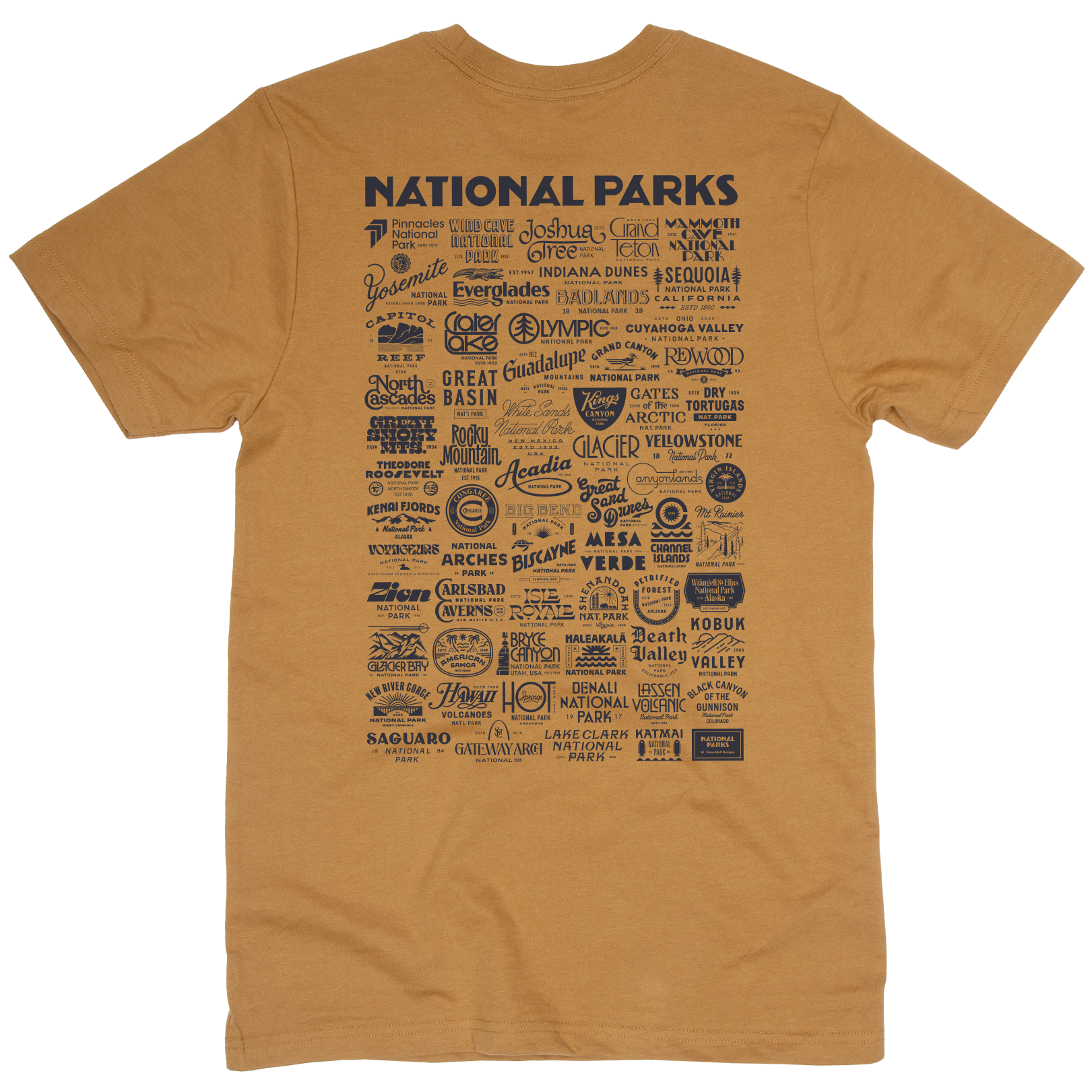 National Park Type Unisex Short Sleeve - Adult & Kids T-Shirts, Sweatshirts & Hoodies apparel design preview 1