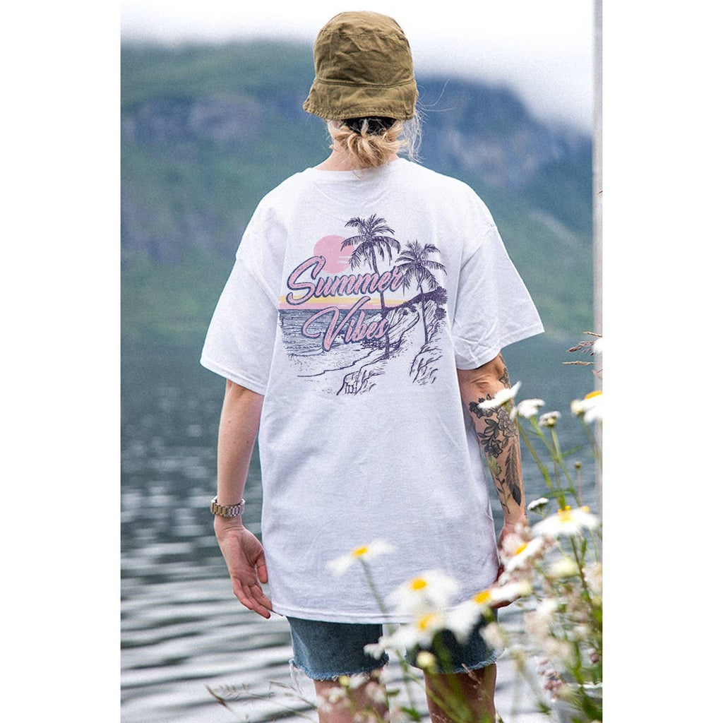Summer Vibes Graphic Oversized - Adult & Kids T-Shirts, Sweatshirts & Hoodies apparel design preview 1