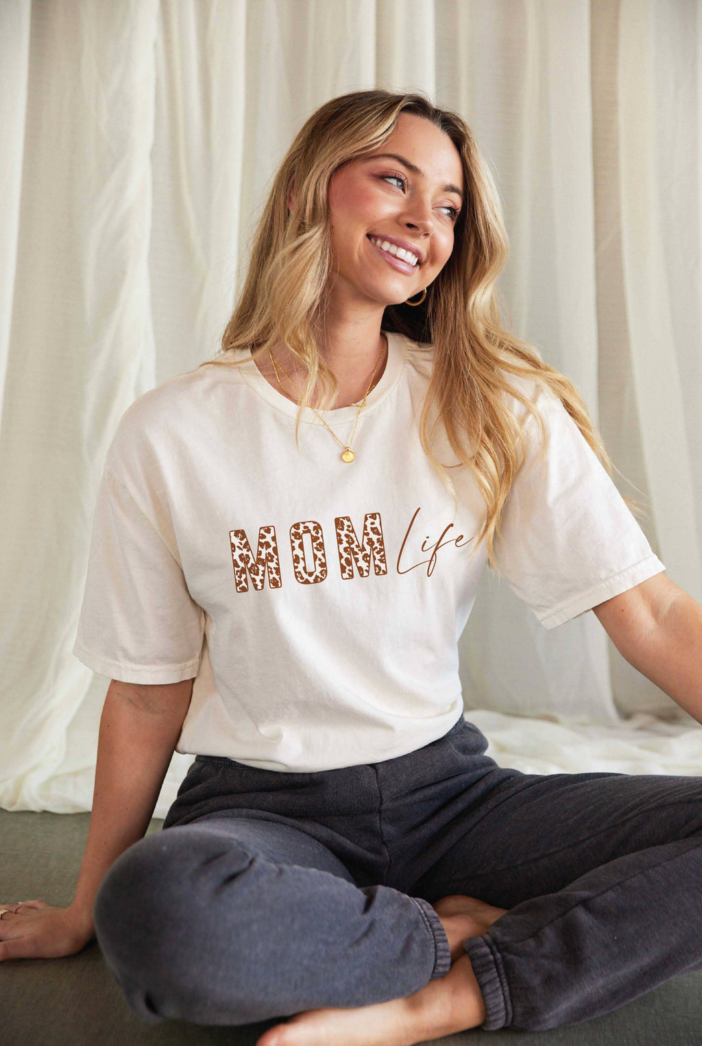Mom Life Mineral Washed Graphic Top - Adult & Kids T-Shirts, Sweatshirts & Hoodies apparel design preview 1