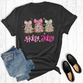 Retro Christmas Holly Jolly Colorful Trees Graphic - Adult & Kids T-Shirts, Sweatshirts & Hoodies apparel design preview 1