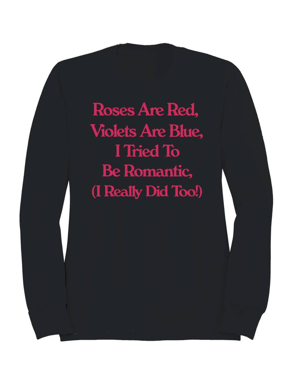 Romantic Roses and Violets Humor Men's - Adult & Kids T-Shirts, Sweatshirts & Hoodies apparel design preview 1