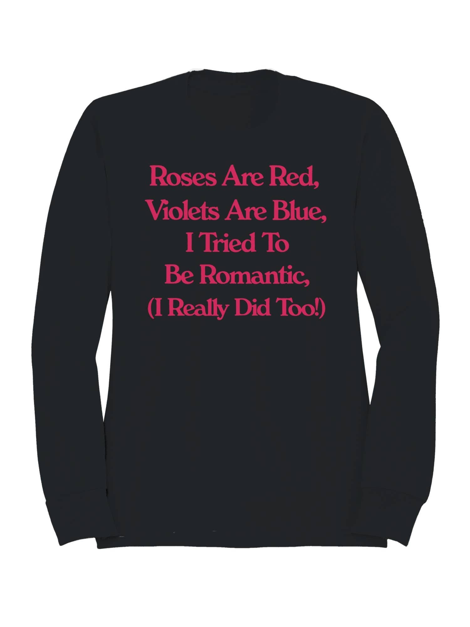 Romantic Roses and Violets Humor Men's - Adult & Kids T-Shirts, Sweatshirts & Hoodies apparel design preview 1