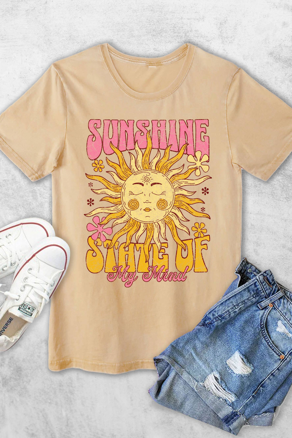 Sunshine State of My Mind Women's Vintage Graphic - Adult & Kids T-Shirts, Sweatshirts & Hoodies apparel design preview 1
