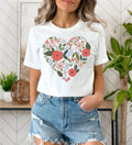 Floral Heart Blooms Sizes XS-2XL - Adult & Kids T-Shirts, Sweatshirts & Hoodies apparel design preview 1