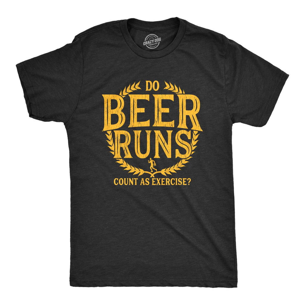 Do Beer Runs Count As Exercise Men's - Adult & Kids T-Shirts, Sweatshirts & Hoodies apparel design preview 1