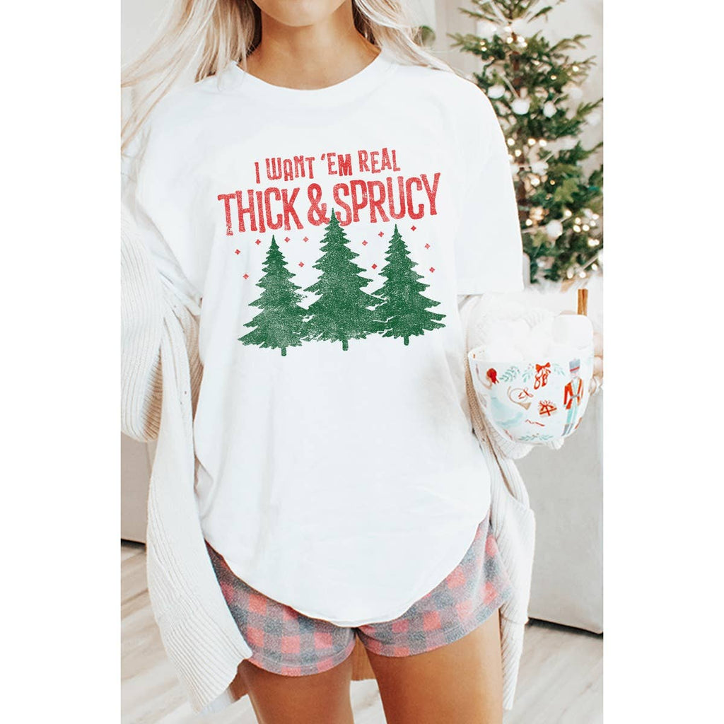 Thick and Sprucy Vintage Graphic Oversized - Adult & Kids T-Shirts, Sweatshirts & Hoodies apparel design preview 1