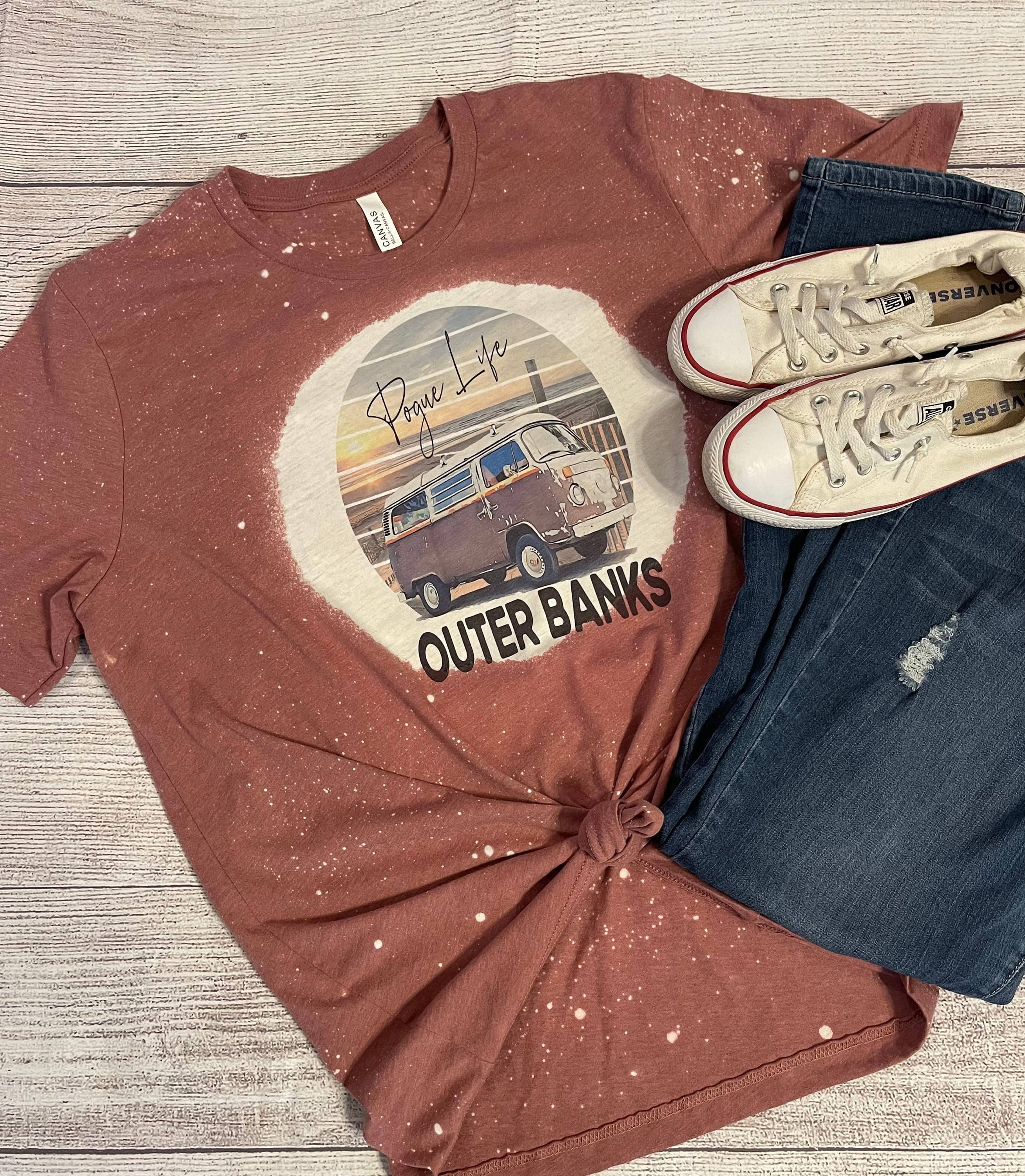 Pogue Life Bleached Outer Banks Vibe Graphic - Adult & Kids T-Shirts, Sweatshirts & Hoodies apparel design preview 1