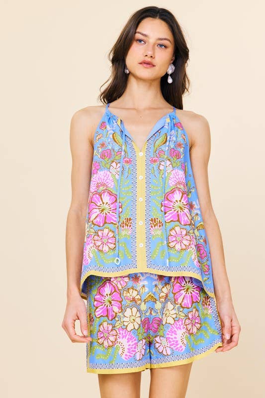 Sleeveless Border Print Top - Adult & Kids T-Shirts, Sweatshirts & Hoodies apparel design preview 1