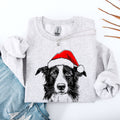 Border Collie, Santa, Christmas, Dog Lover, Pet - Adult & Kids T-Shirts, Sweatshirts & Hoodies apparel design preview 1