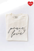 Peace and Love Plus Mineral Graphic Top - Adult & Kids T-Shirts, Sweatshirts & Hoodies apparel design preview 1