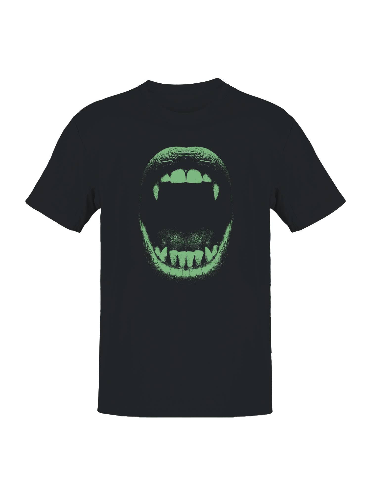 Neon Vampire Fang Design Men's - Adult & Kids T-Shirts, Sweatshirts & Hoodies apparel design preview 1