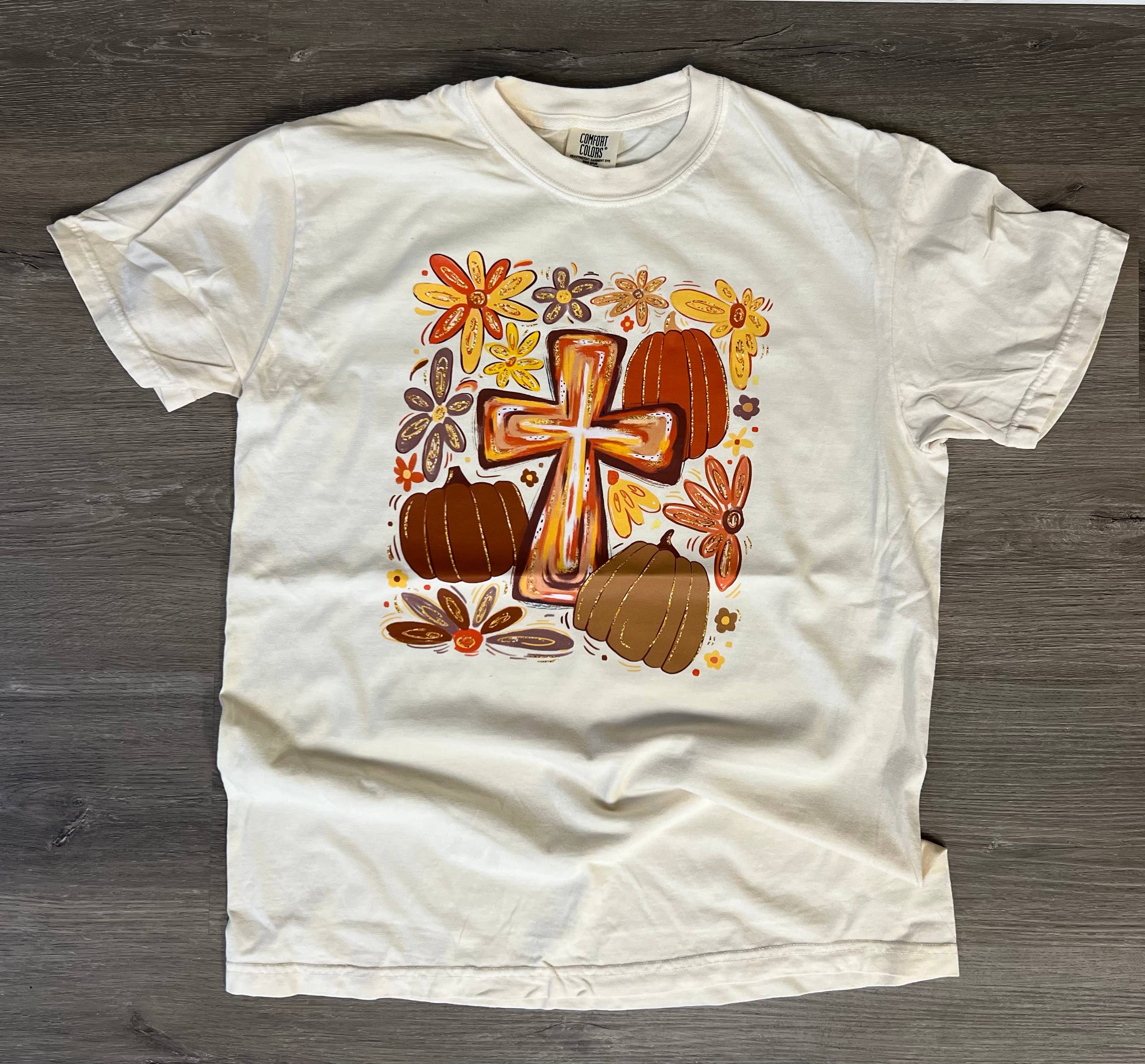 Watercolor Cross On Cc Ivory - Adult & Kids T-Shirts, Sweatshirts & Hoodies apparel design preview 1