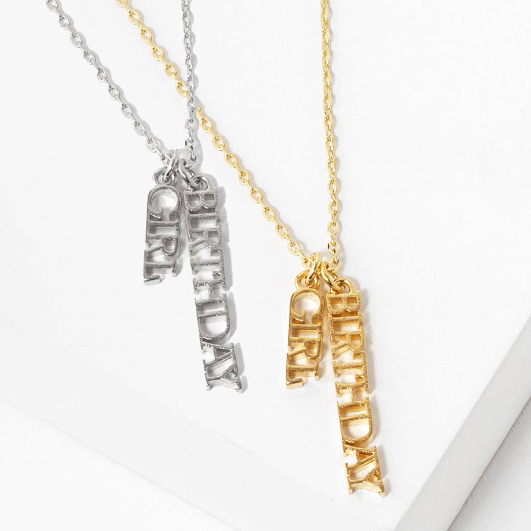 18K Gold White Dipped Happy Birthday Necklace - Adult & Kids T-Shirts, Sweatshirts & Hoodies apparel design preview 1