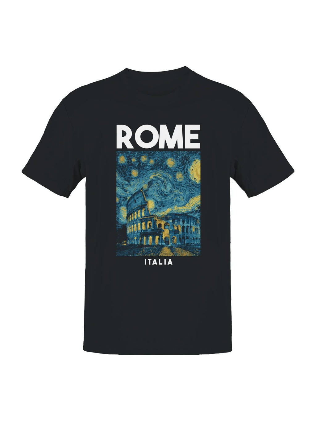 Rome Starry Night Colosseum Art Men's - Adult & Kids T-Shirts, Sweatshirts & Hoodies apparel design preview 1