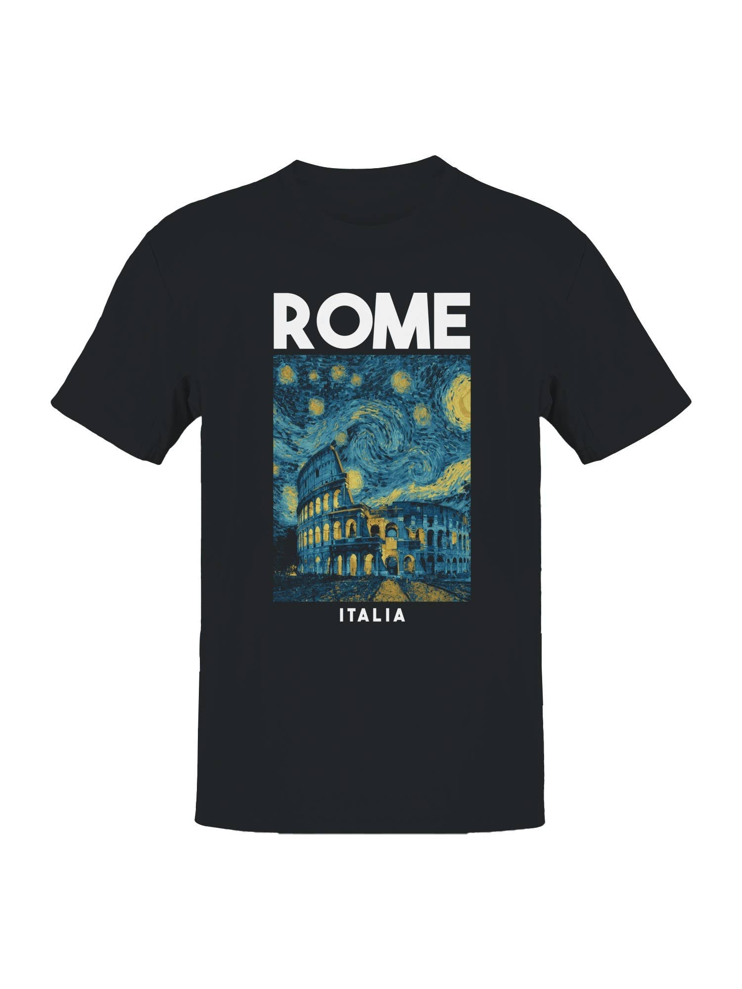 Rome Starry Night Colosseum Art Men's - Adult & Kids T-Shirts, Sweatshirts & Hoodies apparel design preview 1