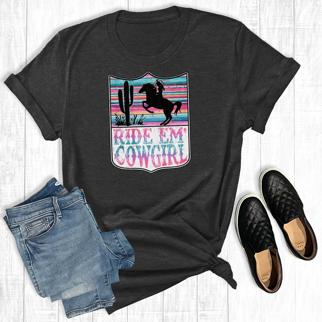 Ride Em Cowgirl - Adult & Kids T-Shirts, Sweatshirts & Hoodies apparel design preview 1