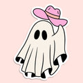 Ghost Cowboy Sticker Decal, Funny - Adult & Kids T-Shirts, Sweatshirts & Hoodies apparel design preview 1