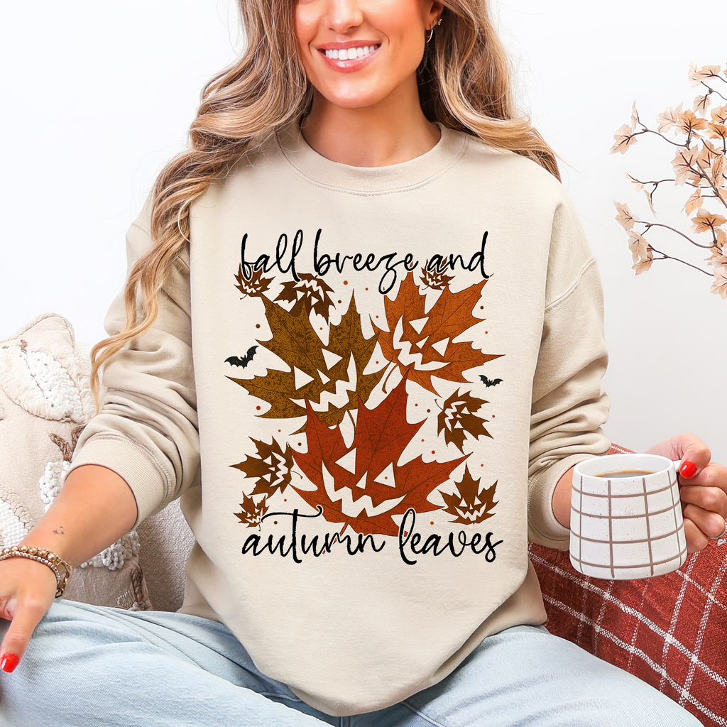 Fall Breeze and Autumn Leaves, Halloween - Adult & Kids T-Shirts, Sweatshirts & Hoodies apparel design preview 1