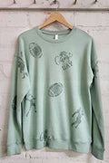 Game Day Football All Over Stamp Graphic Brushed - Adult & Kids T-Shirts, Sweatshirts & Hoodies apparel design preview 1
