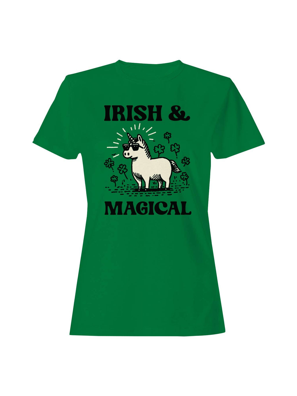St. Patrick's Day Irish Magical Unicorn Women's - Adult & Kids T-Shirts, Sweatshirts & Hoodies apparel design preview 1