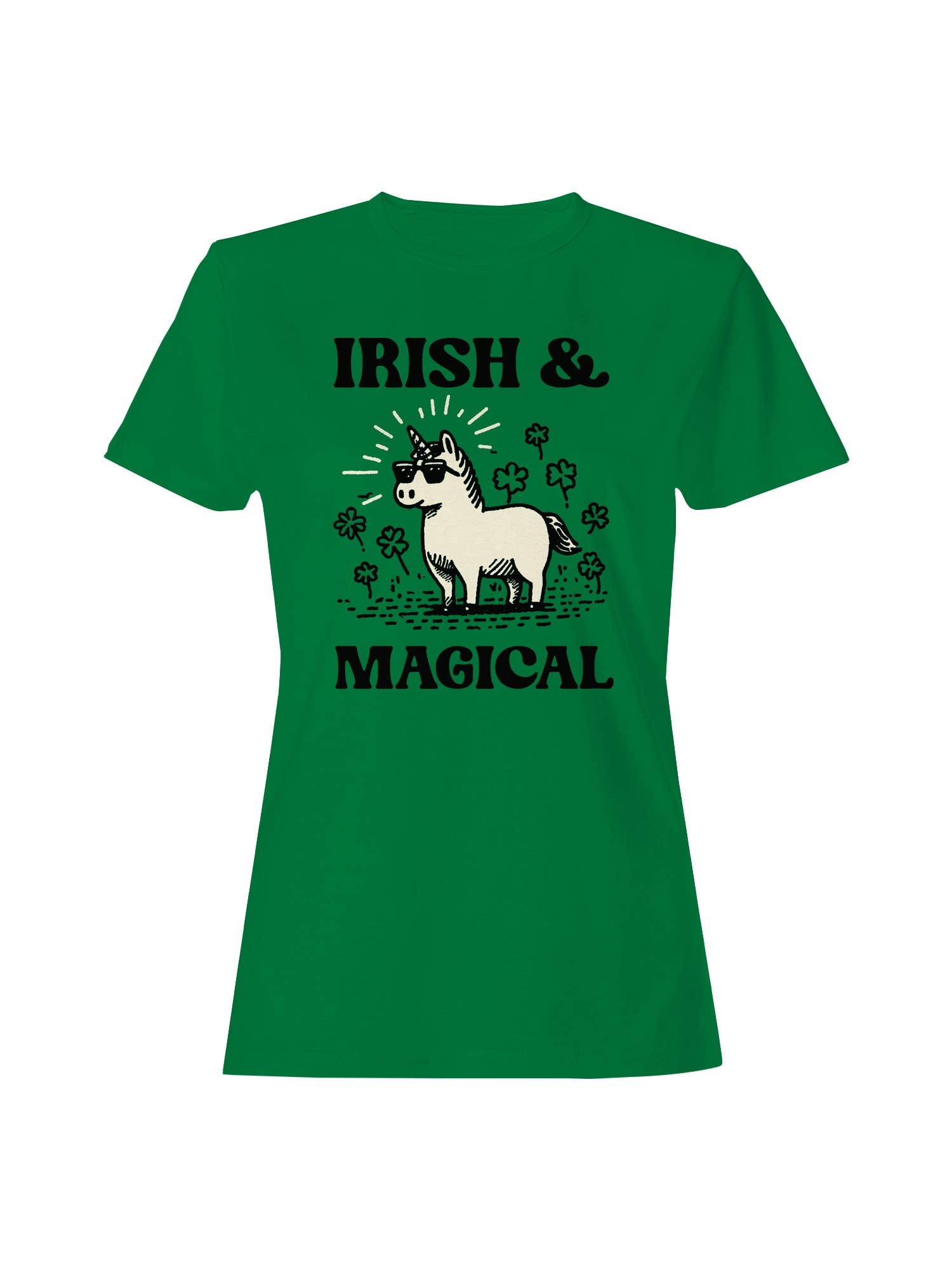 St. Patrick's Day Irish Magical Unicorn Women's - Adult & Kids T-Shirts, Sweatshirts & Hoodies apparel design preview 1