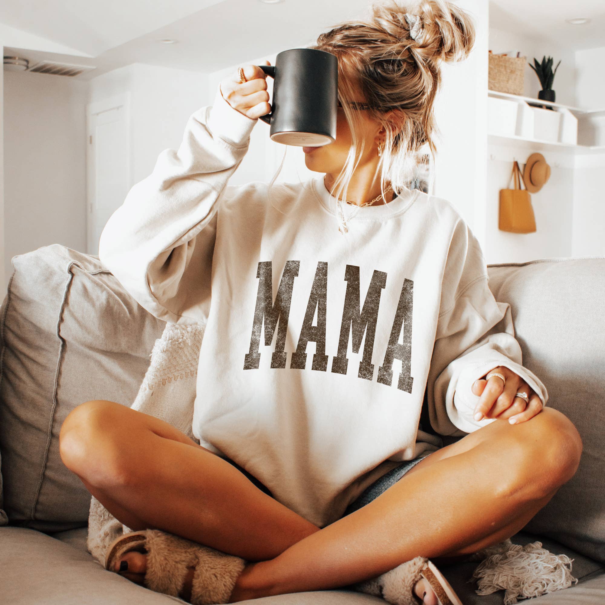 Trendy Mama Crewneck - Adult & Kids T-Shirts, Sweatshirts & Hoodies apparel design preview 1