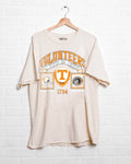 Tennessee Vols Prep Patch Off White Thrifted - Adult & Kids T-Shirts, Sweatshirts & Hoodies apparel design preview 1