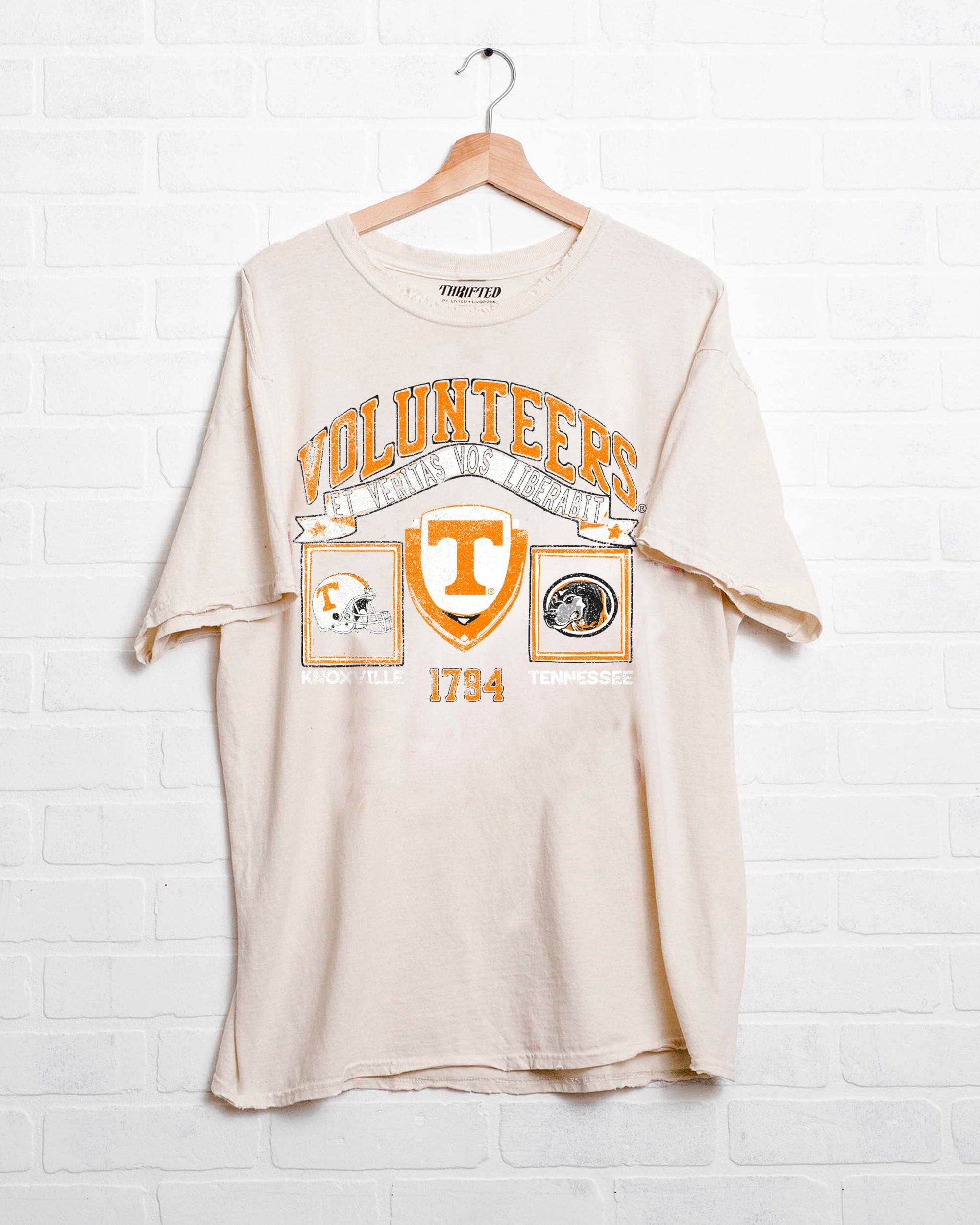 Tennessee Vols Prep Patch Off White Thrifted - Adult & Kids T-Shirts, Sweatshirts & Hoodies apparel design preview 1