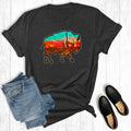 Western Desert Bison Graphic - Adult & Kids T-Shirts, Sweatshirts & Hoodies apparel design preview 1